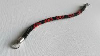 Bracelet cordon de rocailles miuky  11/0 tissées en peyote motifs losanges